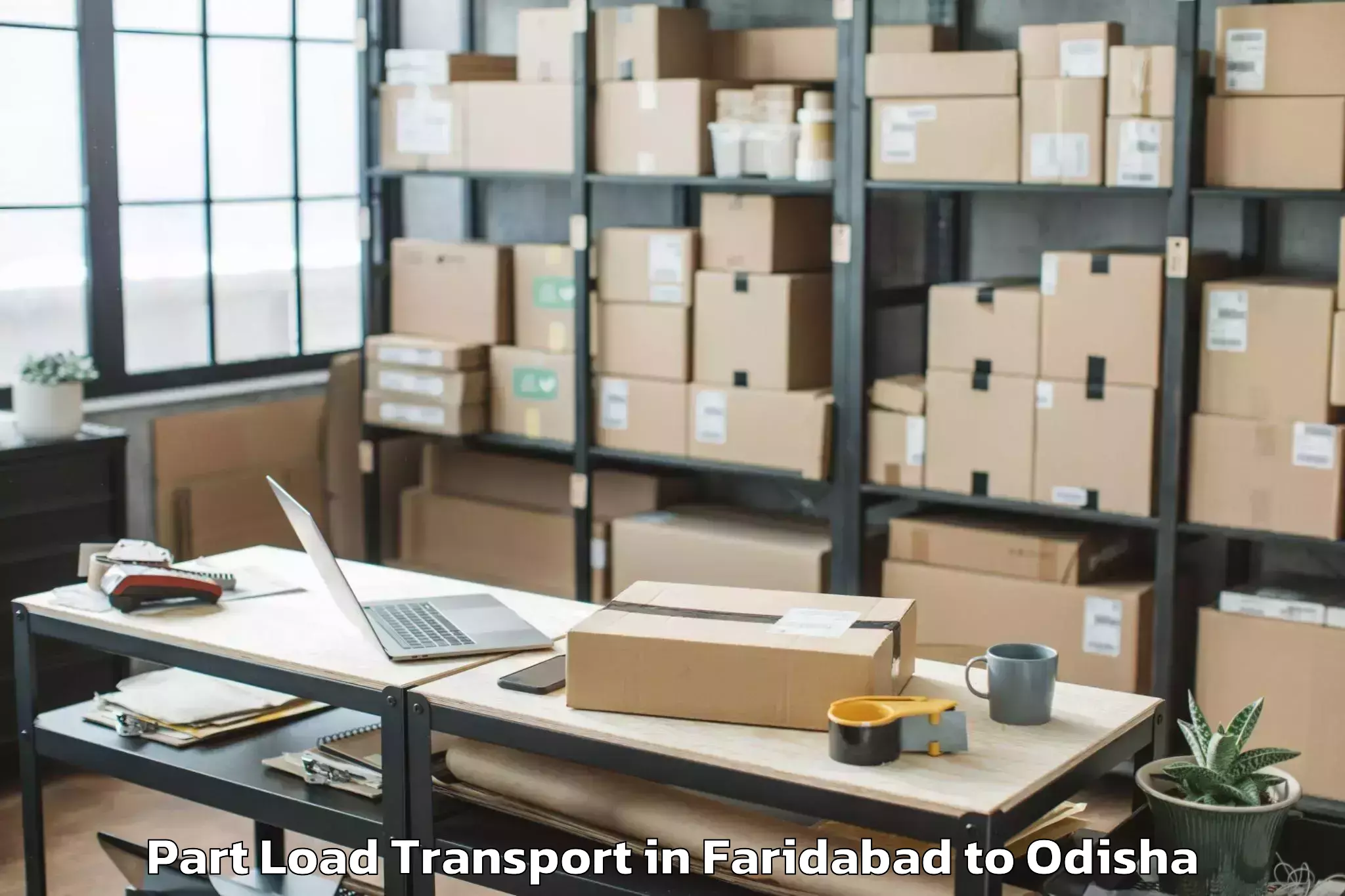 Top Faridabad to Baripada Town Part Load Transport Available